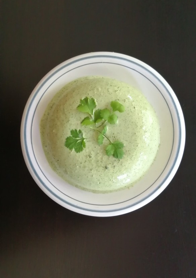 Una foto de Mousse de Cilantro