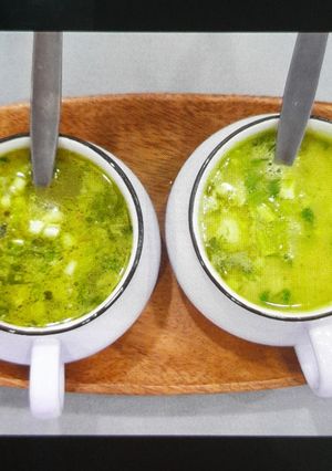 A picture of Vegetable soup.