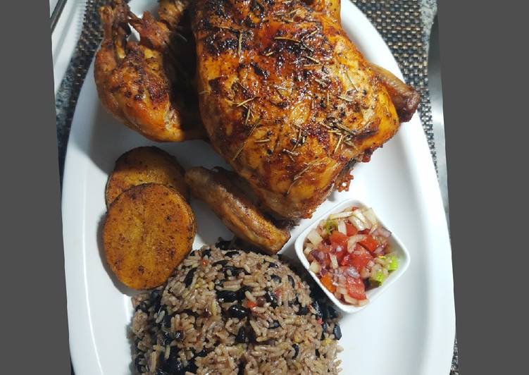 Pollo al horno con Arroz Moro