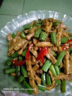 Foto resep 2) Tumis tempe buncis