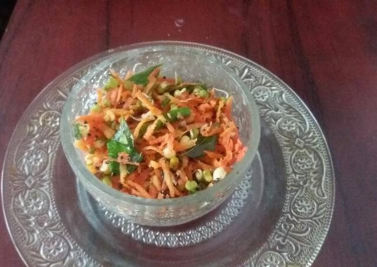 Carrot sprout salad