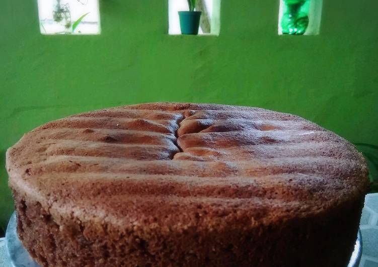 Bolu cokelat hemat (2telor)