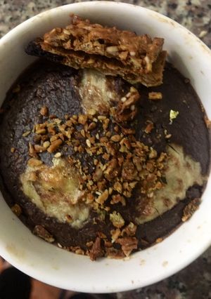 Hình của món Bánh chuối cacao nhân phô mai (baked oats).