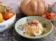 Una foto di risotto zucca gorgonzola