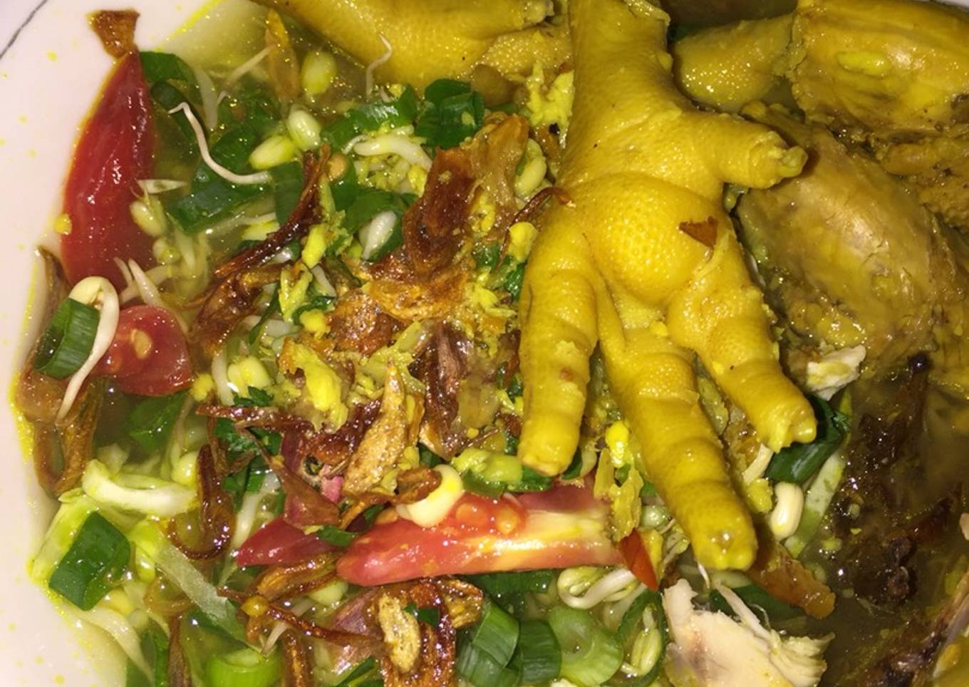 Soto ceker kuning