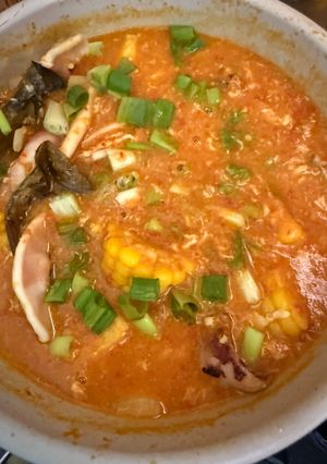 Foto resep Cumi Jagung Saos Padang