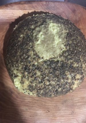 Una foto de Queso de garbanzo al curry