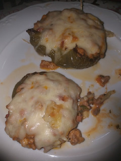 Una foto de Pimientos verdes rellenos
