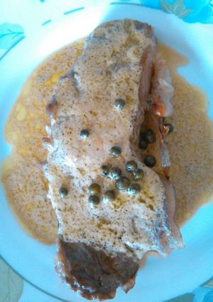 Foto principal de Entrecot al queso azul con pimienta de Madagascar