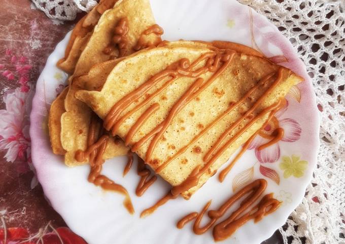 Полезные блинчики с пп варёной сгущёнкой 🥞
