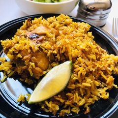 A picture of Chicken Biryani.