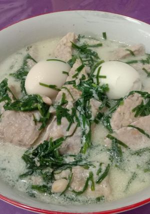 Foto resep Tempe Telur Kucai Bumbu Santan
