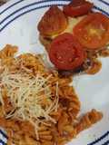 Pollo entomatado con queso provolone