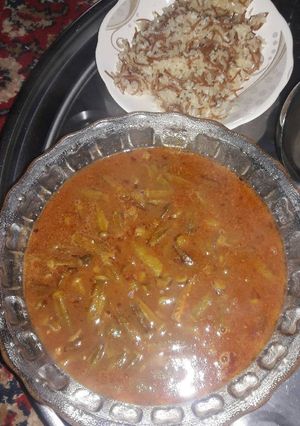 A picture of Okra Aleppo Style.