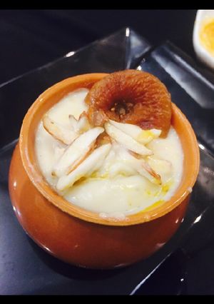 A picture of Nolen gur mishti doi.