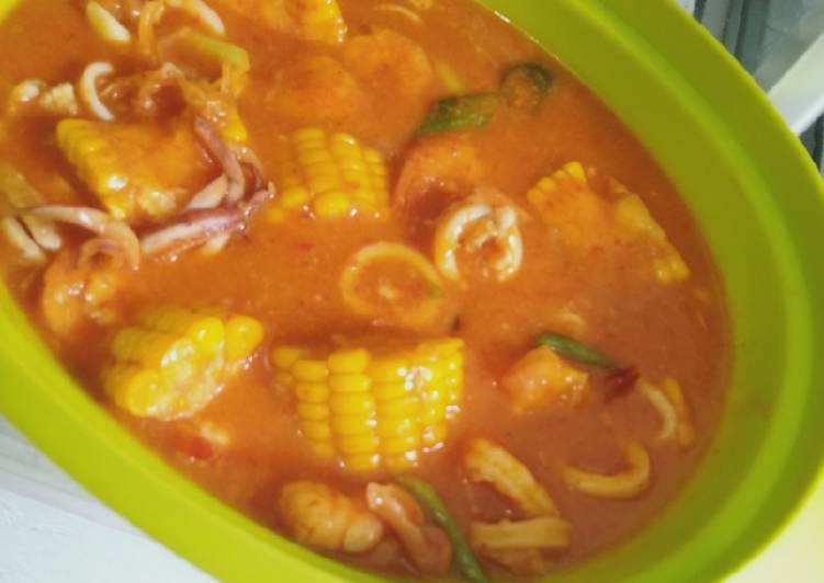 Resep Udang Cumi Saus Padang yang Lezat Sekali