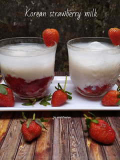 Foto resep Korean strawberry milk