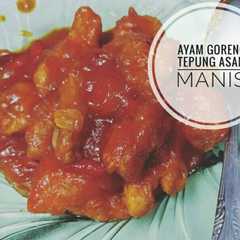 A picture of Ayam goreng tepung asam manis.