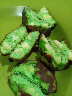 Foto resep Kue Cubit Pandan Keju #Keto