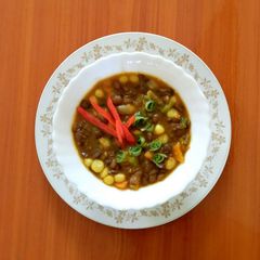 A picture of Githeri ya Kamande (Brown daal githeri).