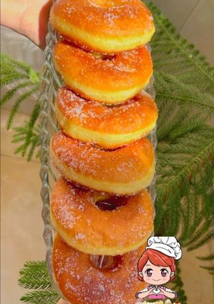 عکسی از دستور دونات یا پیراشکی🍩❤️