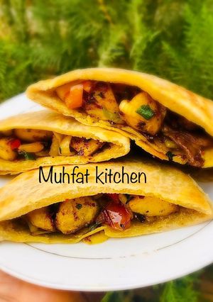 Pita pocket bread ainihin hoton girkin