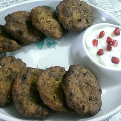 Bajri fenugreek kababs A picture of Bajri fenugreek kababs.