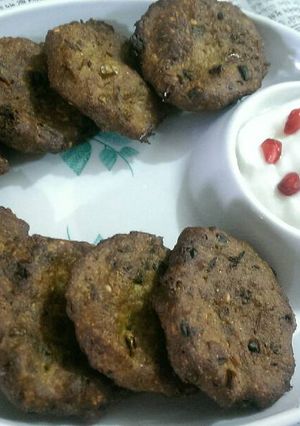 A picture of Bajri fenugreek kababs.