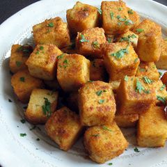 Spicy Pan-fried Lentil Curd A picture of Spicy Pan-fried Lentil Curd.