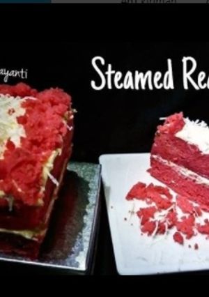 Foto resep Steamed Red Velvet Cake 🎂