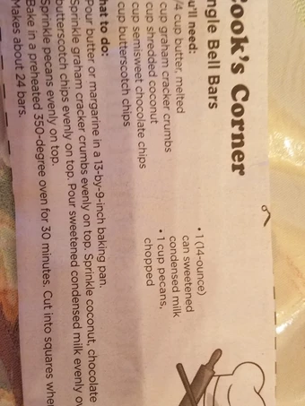 Recipe Jingle Bell Bars the Delicious You can take Joss in your mouth