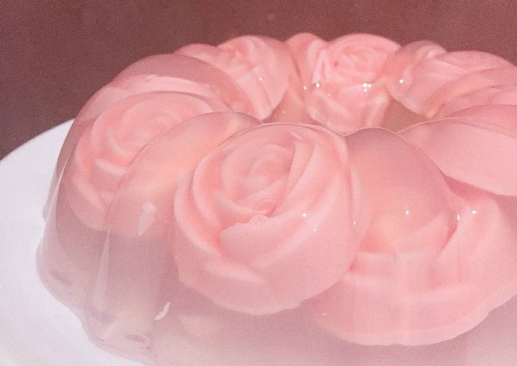 Pudding Mawar Keto Diabetic Friendly