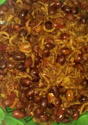 Foto resep Ikan teri belado kacang