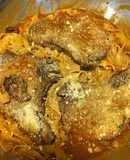 Pasta con Chuletas de Cerdo Horneadas