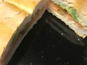 Una foto de salmón al horno