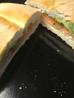 Una foto de Torta de salmón ahumado