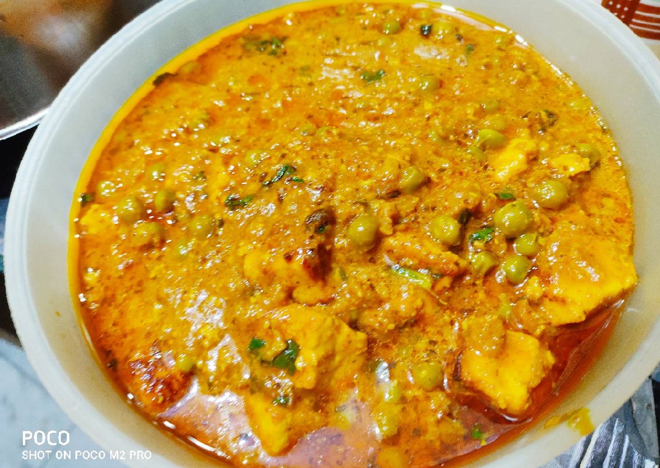 Mawa,matar paneer curry