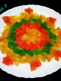 तरबूज के छिलके की टुटी फ्रूटी (tarbuj ke chilke ki tutti frutti recipe in Hindi) रेसिपी मुख्य फोटो