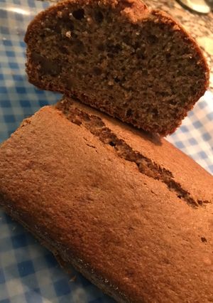 Una foto de Budín integral de banana y nuez