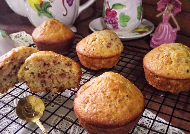 Cara Gampang Membuat Raspberry Vanilla Muffin Anti Gagal