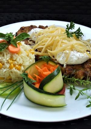 Cukkini bundában sült csirkemell recept fotója