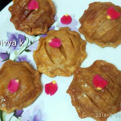 A picture of Coconut Double layered Gujiya.