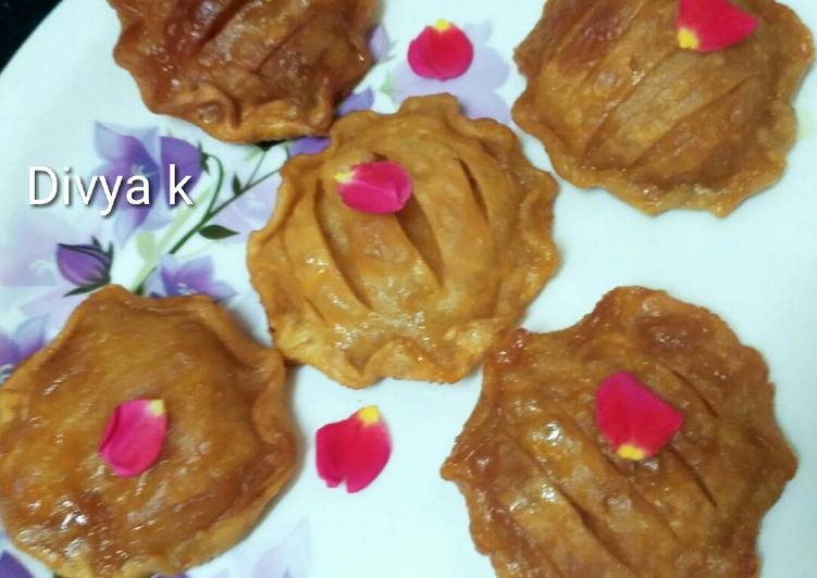 Coconut Double layered Gujiya