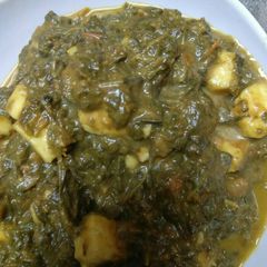 Palak paneer A picture of Palak paneer.