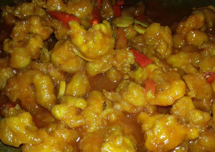 Langkah Mudah untuk Membuat Udang saus asam manis Anti Gagal