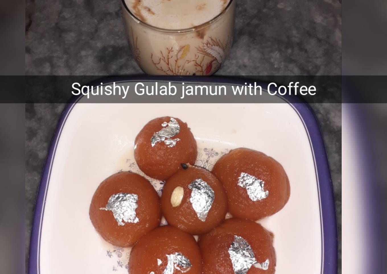 Squishy Gulab jamun with Coffeeâ™¡