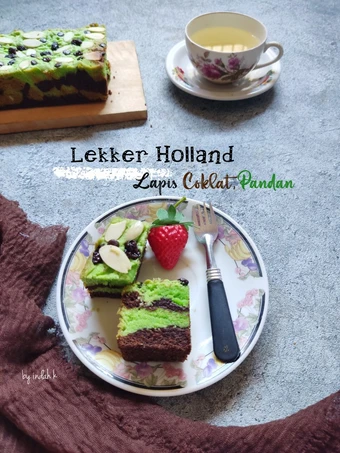 Langkah Mudah untuk Membikin Resep Lekker Holland Lapis Coklat, Pandan yang  Bikin Ketagihan Anti Ribet, Bikin Ngiler