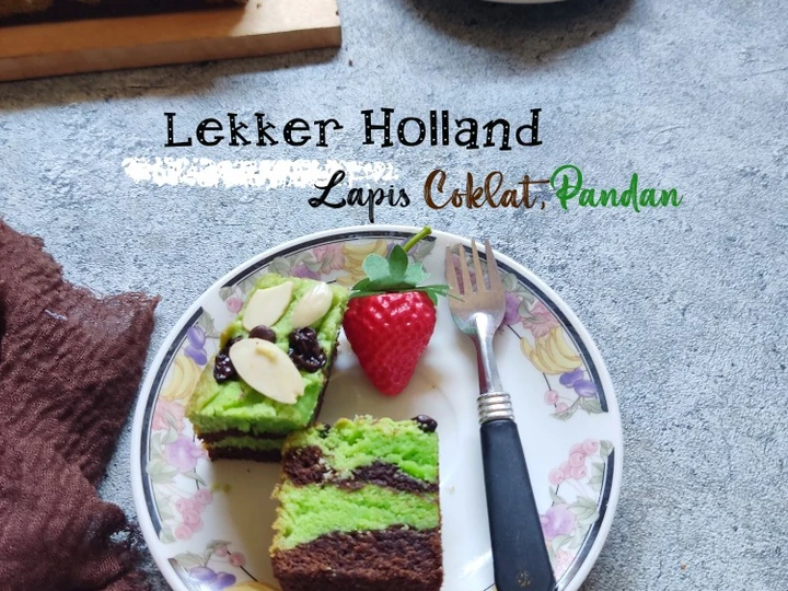 Langkah Mudah untuk Membikin Resep Lekker Holland Lapis Coklat, Pandan yang  Bikin Ketagihan Anti Ribet, Bikin Ngiler