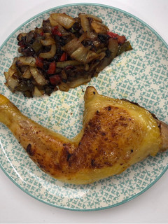 Una foto de Contramuslo de pollo a la plancha
