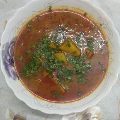 A picture of Aloo matar curry recipe.